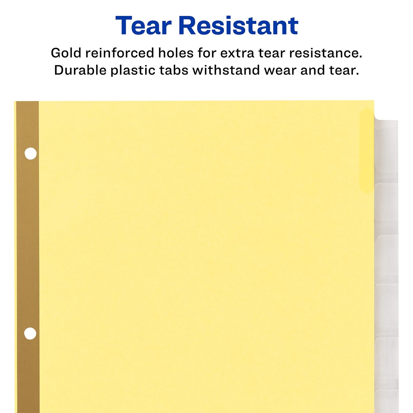 Avery Big Tab Insertable Dividers for 3 Ring Binders, 8-Tab Set, Buff Paper, Clear Tabs, Binder Divider Value Pack of 11112, 24 Sets Total (11115)