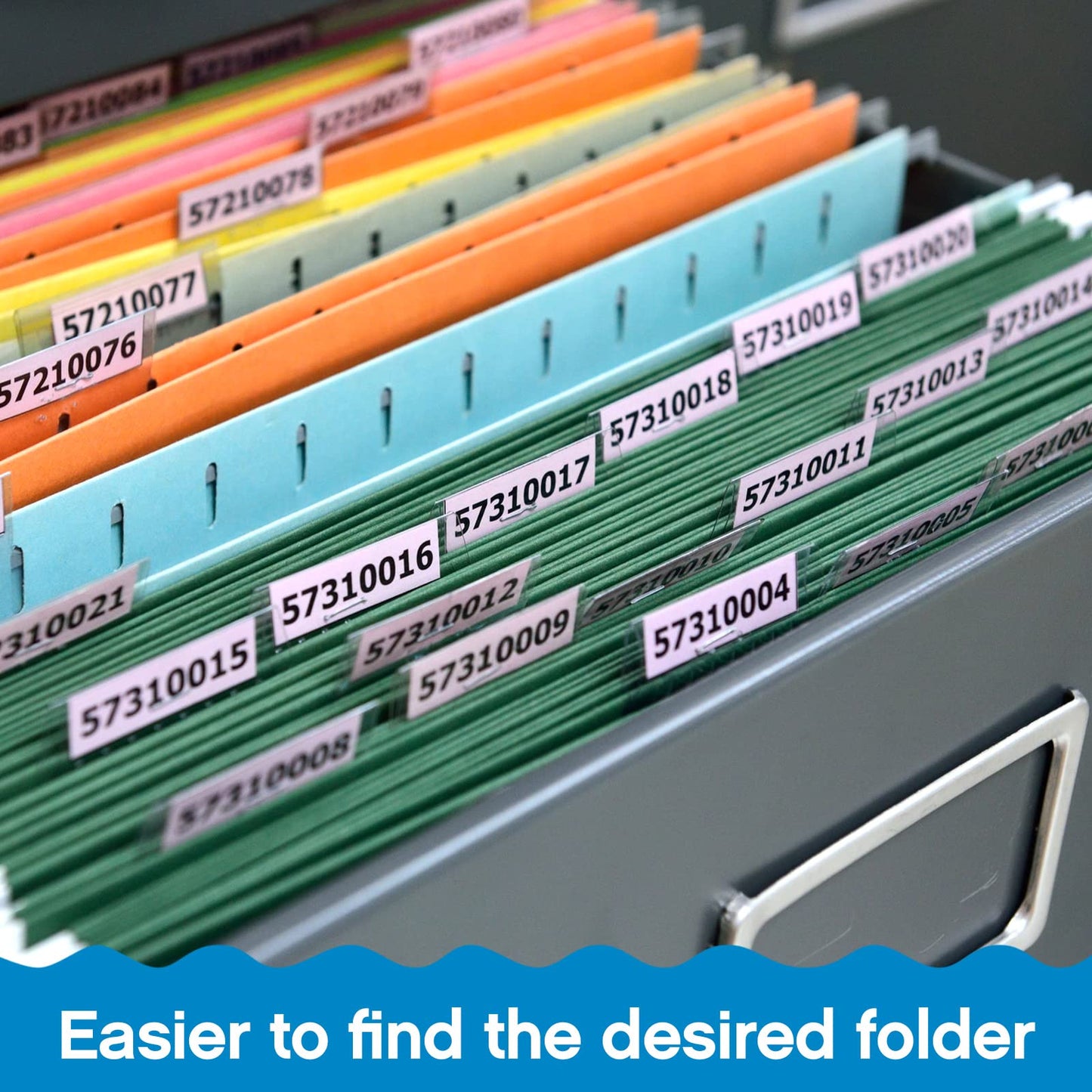 Gersoniel 50 Pieces 2 Inch Insertable Self-Adhesive Tabs with Printable Inserts with File Folder Labels Sticky Plastic Index Clear Divider Stick on File Self Adhesive for Books Page