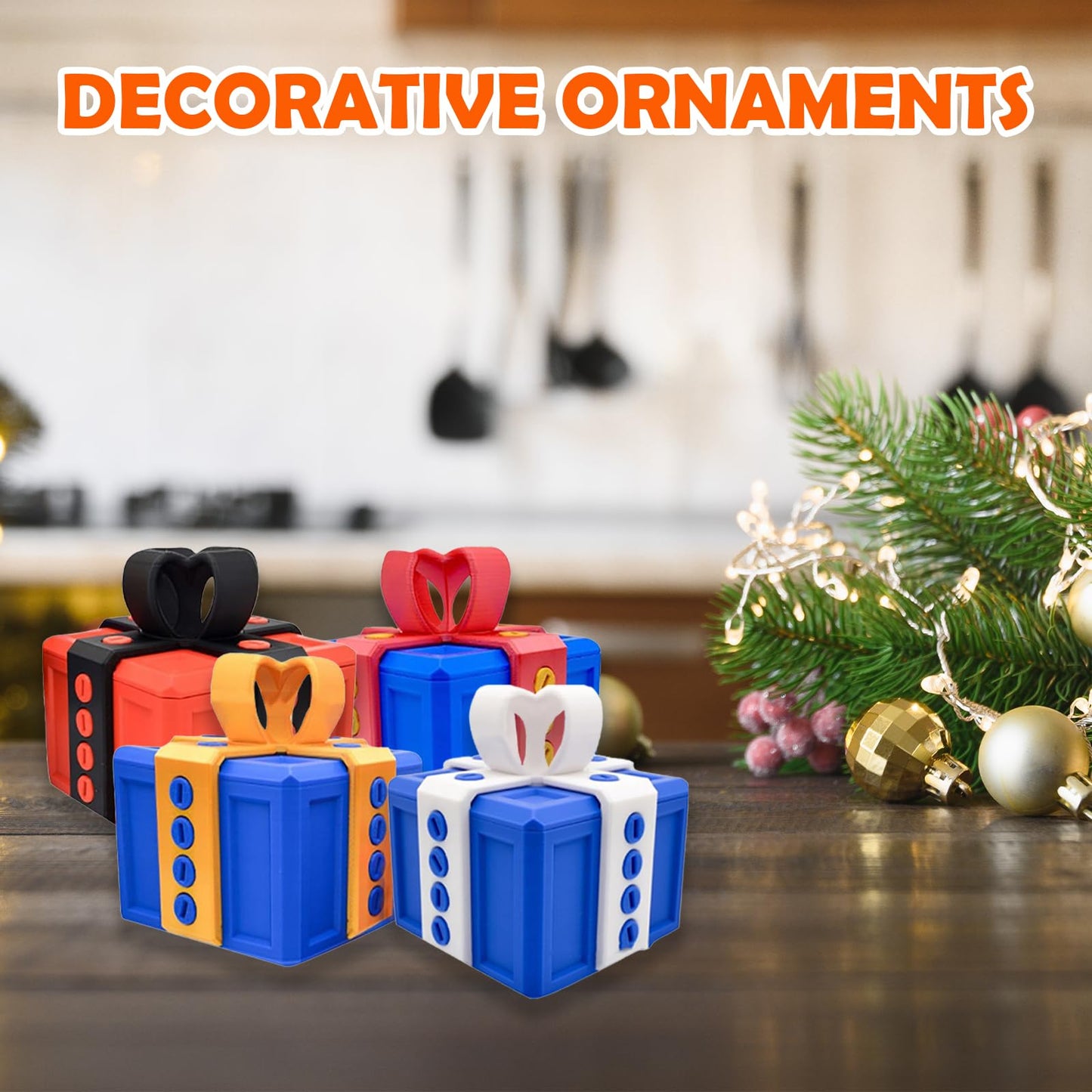 Prank Screw Box, Really Annoying Gift Box 3D, 3D Printed Annoying Gift Box with Screws, Novelty Gift Idea Halloween Christmas 3D Printing Decorative Ornaments
