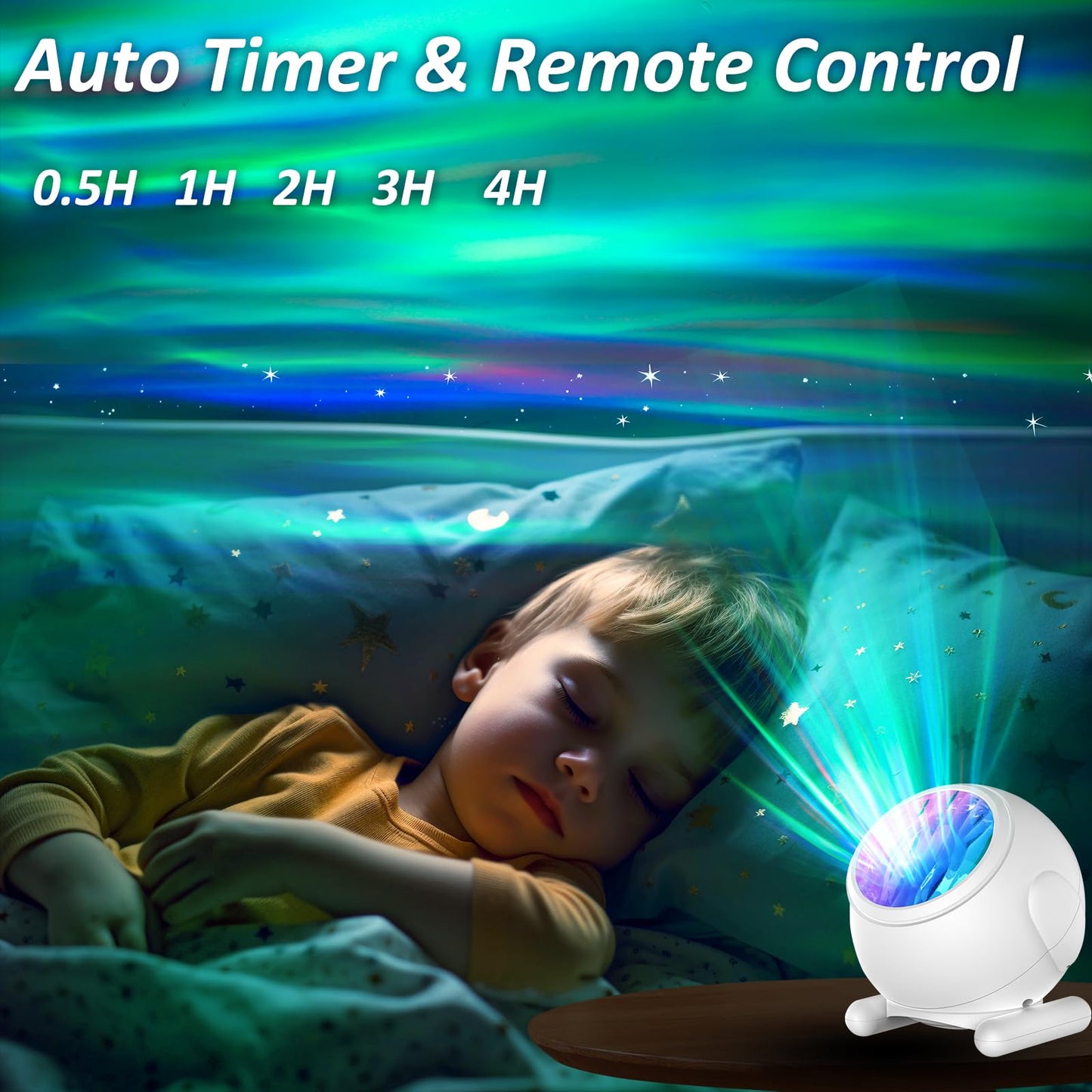 Northern Lights Projector, Aurora Projector with Timer and Remote, Room Decor, Gifts for Kids, Adults, Christmas, Birthday