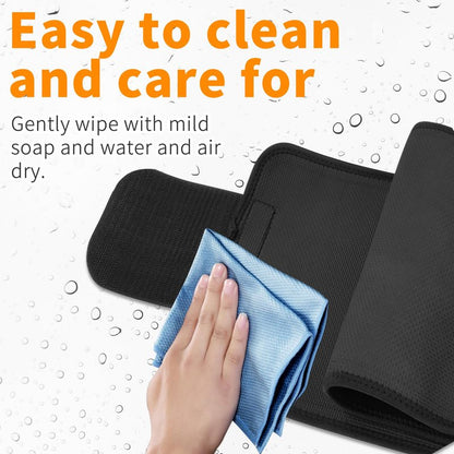 kissleaf Waist Trainers for Women Belly Fat Sweat Band for Stomach Weight Loss Get into Shape Waist Trainer for Women Black