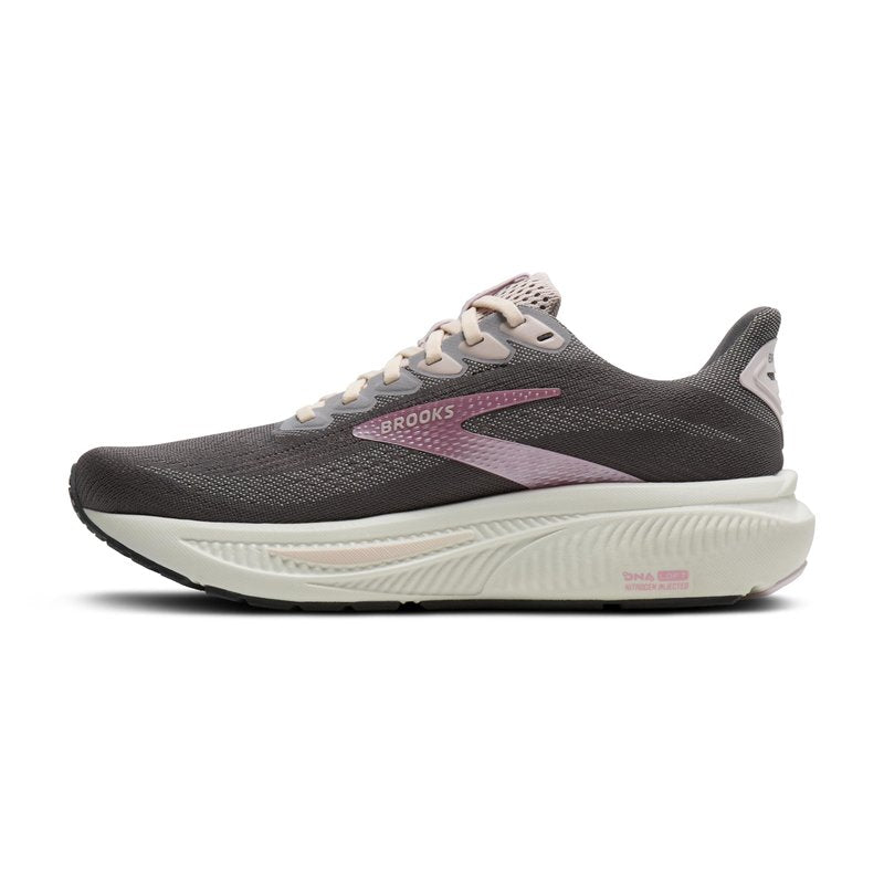 Brooks Women’s Ghost 17 Neutral Running Shoe - Poppy Seed/Pink/Bluewash - 7.5 Medium