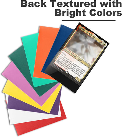 120Pack Card Sleeves Compatible with MTG Card Sleeves for Trading Cards, Matte Deck Card Protectors, Shuffling Fit for Baseball Card,Sports Cards,Game Card, 66x91mm, Green