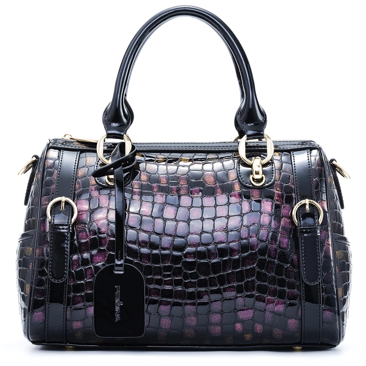 FEIMINA Genuine Leather Shoulder Bag, Classic Bronze