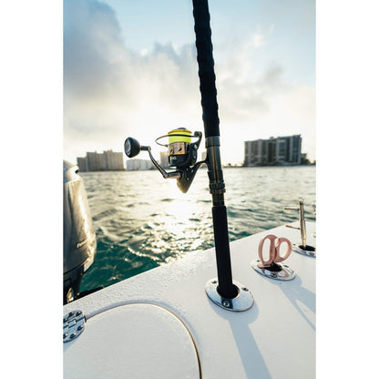PENN Battle III Spinning Inshore Fishing Reel, HT-100 Front Drag, max of 15lb | 6.8kg, Made with Sturdy All-Aluminum Composition for Durability, 4000, Black and Red