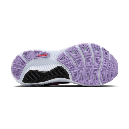 Brooks Women’s Ghost 17 Neutral Running Shoe - Black/Purple/Coral - 6 Medium