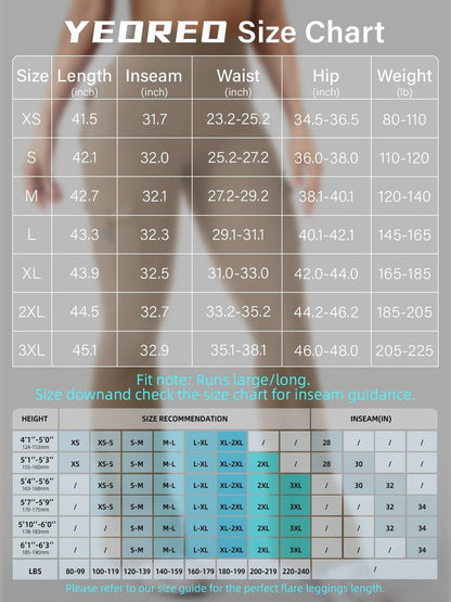 YEOREO CoreFlex Women Workout Flare Leggings with Pockets Hidden Scrunch High Waisted Cargo Gym Yoga Leggings Light Brown M