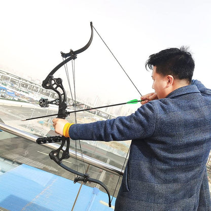 Bowfishing Recurve Bow American Hunting Bows 40-55 Lbs Adjustable Compound Bow Lever Bow IBO 320FPS for Outdoor Hunting Shooting Fishing (Only Green Bow)