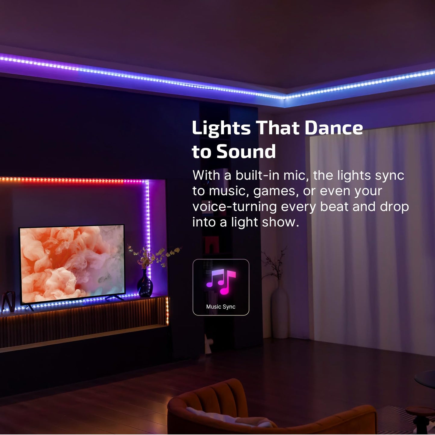 OLIGHT Ostrip 2 RGBIC LED Strip Light 16.4ft, DC24V 2700K-6500K, 0.25m Unit Cuttable, IP65, 5M Adhesive, Smart APP+Alexa, Music Sync, 44 Scene, ETL, High CRI, Plug & Play for Bedroom/Gaming/TV