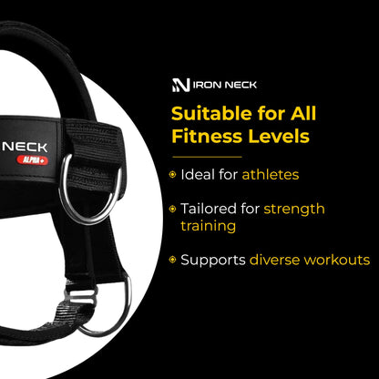 Iron Neck , Versatile Neck Exerciser, Strengthener and Trainer with Adjustable Head and Chin Strap, Portable Head Harness for Weight Lifting, Home and Gym Use | Bundle with Iron Neck Skull Cap