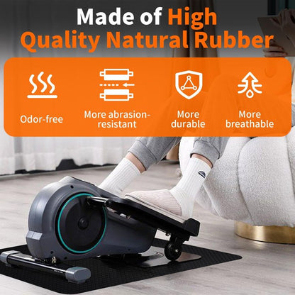 Double-Sided Non-Slip Workout Mat - 23.6" x 17" for Elliptical & Pedal Exercisers | Stability & Floor Protection