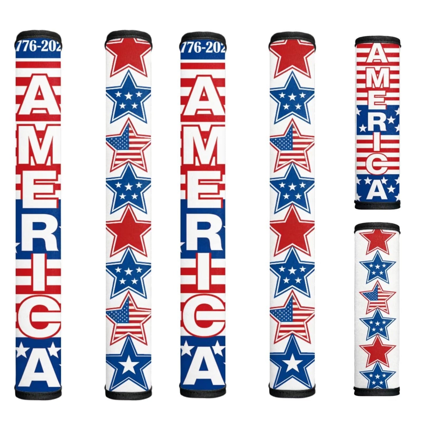 HUISEFOR 250 Years of America Print Refrigerator Door Handle Covers Fridge Handle Covers Set of 6 Washable Appliance Handles Cover Cloth Oven Stove Dishwasher Handles Protective Gloves