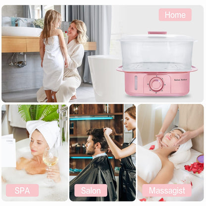 Pink Towel Steamer with Quickly Heating in 5 Mins Auto Off Timer Spa Towel Steamer for Personal Use at Home