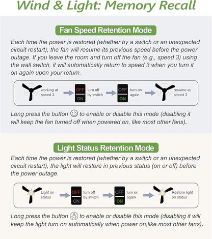 42-Inch Natural Wood Ceiling Fan with Lights, Remote Control, Dimmable, Reversible, Wood Blades, Power-Off Memory, Quiet DC Motor – Modern outdoor Ceiling Fan for Living Room, Bedroom, Patio