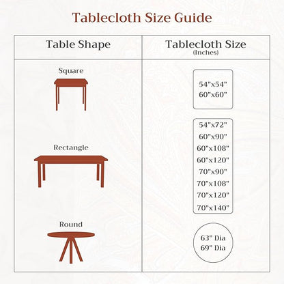 Maison d' Hermine Table Cloth Round Table 100% Cotton 69 Inches Fall Tablecloth Reusable Everyday Use for Thanksgiving Christmas Decorations Dining Farmhouse Party (Kelim - Prairie)