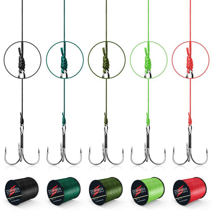 Dorisea Extreme Braid 100% Pe Black Braided Fishing Line 109Yards-2187Yards 6-550Lb Test Fishing Wire Fishing String Incredible Superline Zero Stretch (1000m/1093Yards 10lb/0.14mm)