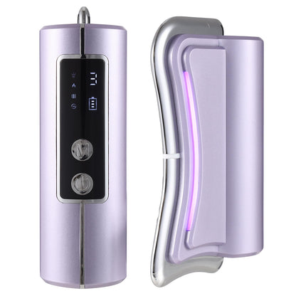 WINGROWHK 2026 New Upgrad Electric Muscle Scraper Tool for Full Body, Massage, Heated, Relaxation & Skincare, 4 Modes 3 Levels Multifunctional Gua Sha Tool Gifts for Family (Purple)
