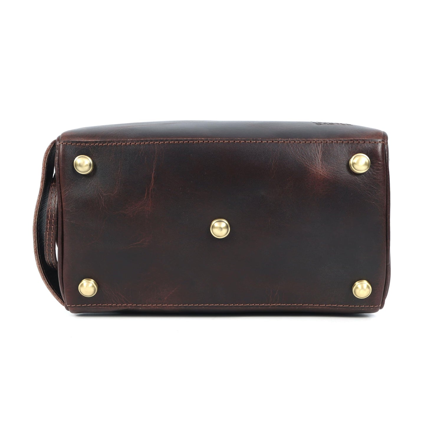 leather castle Toiletry Bag | Leather Dopp Kit for Men & Women – Travel Organizer with Multiple Compartments, Water-Resistant, Durable & Stylish | Grooming Essentials, Shaving & Makeup Pouch (Brown)