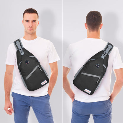 ZOMAKE Sling Bag 8L - Lightweight Crossbody Backpacks Waterproof Backpack for Travel Outdoor Sport Men Women