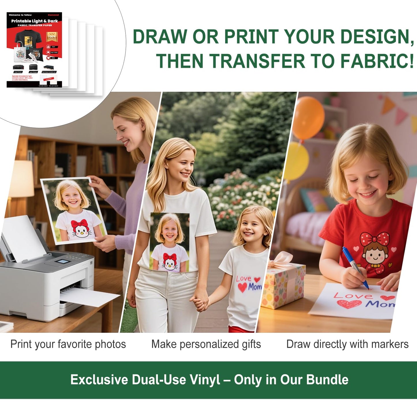The Ultimate Accessories and Supplies Bundle for Maker and All Explore Air - The Starter Kit with Deluxe gift packaging,Weeding Tools,Glitter Vinyl,Permanent Vinyl,Transfer Paper for Crafting Projects