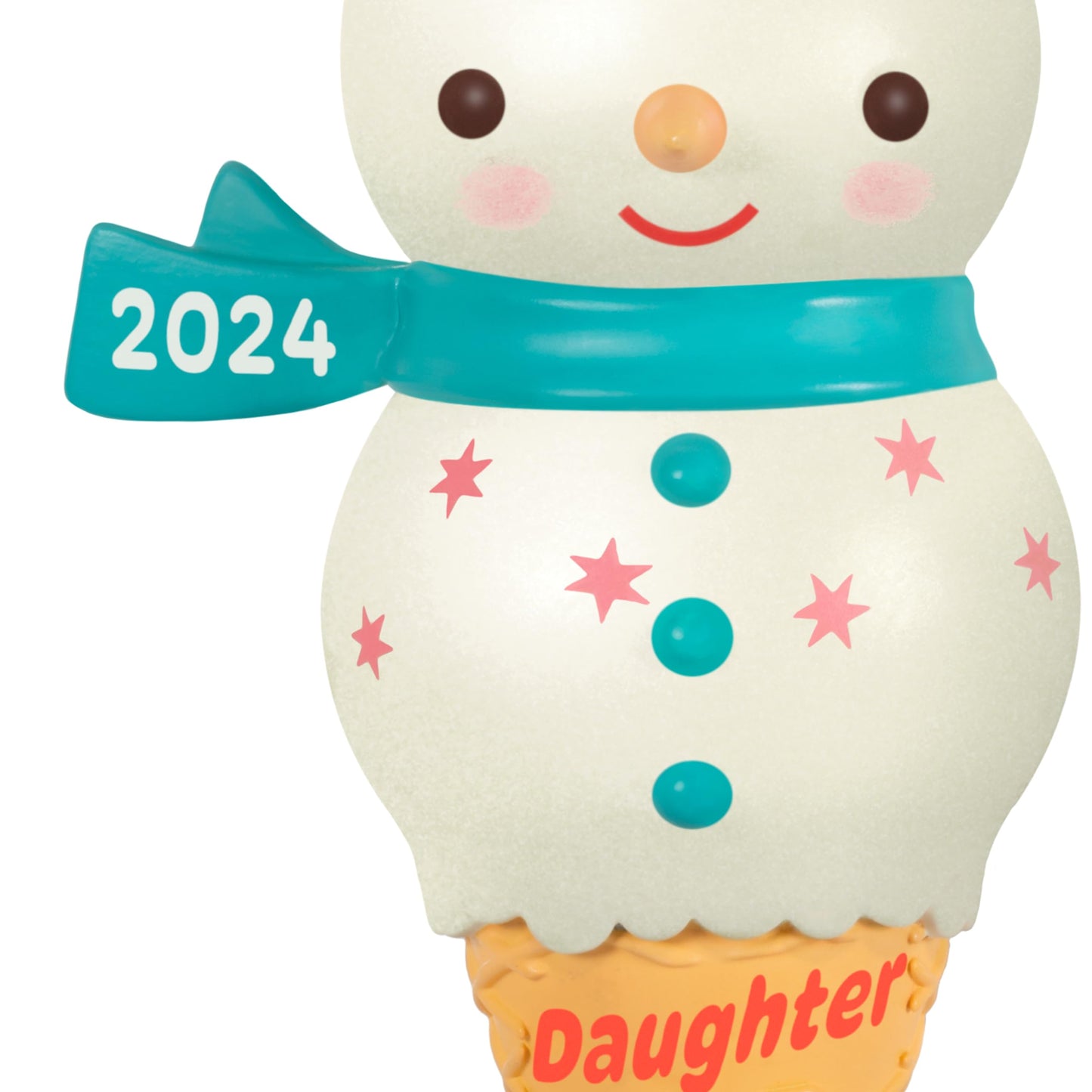 Hallmark Keepsake Christmas Ornament 2024, Daughter Snowman Ice Cream Cone 2024, Family Gifts
