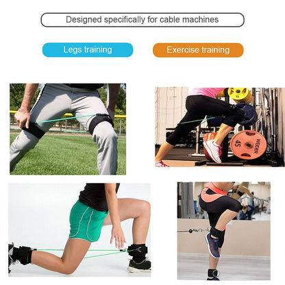 Vishusju Thigh Straps Ankle Cuffs Adjustable Neoprene Padded Cable Machines Legs Exercise Attachment Gym Workout
