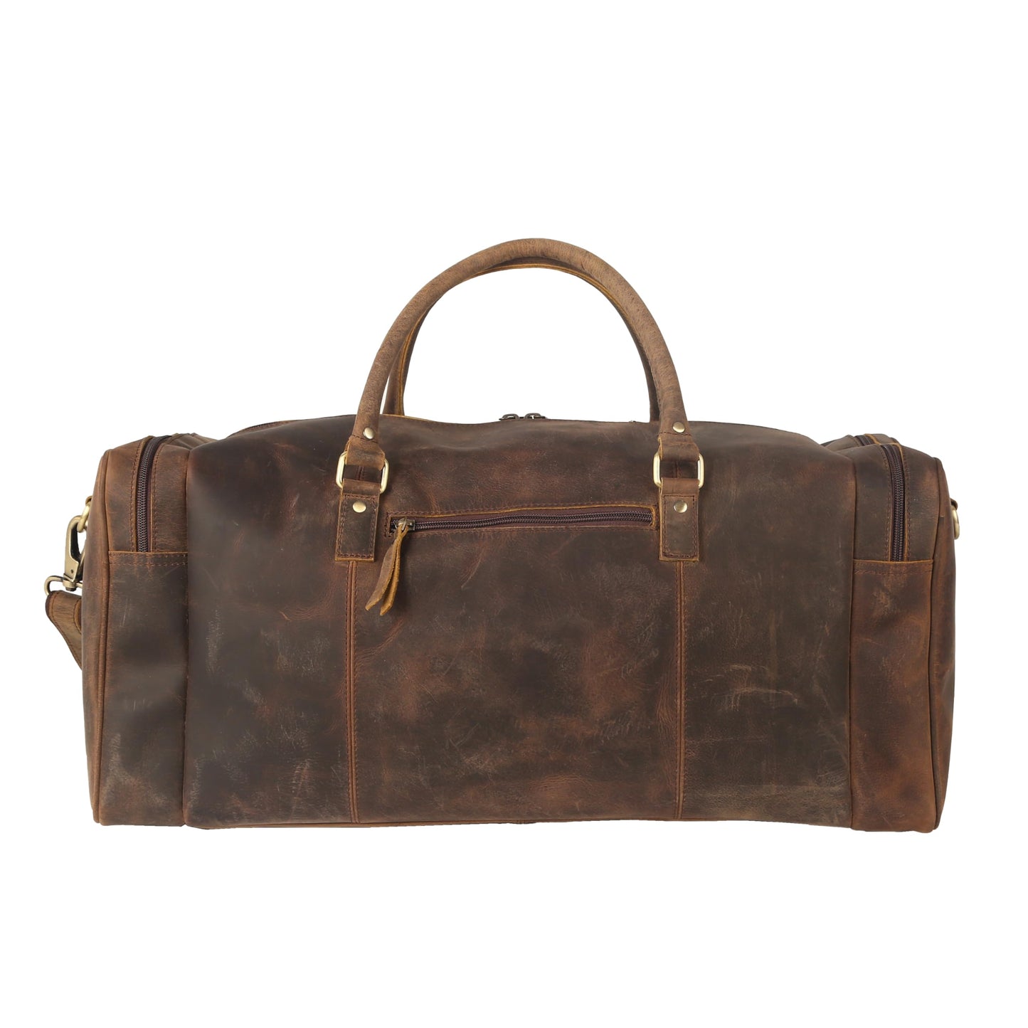 KomalC 24 inch Duffel Bag Travel Sports Overnight Weekend Leather Duffle Bag for Gym Sports Cabin Holdall bag