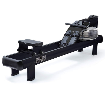 WaterRower Gronk Fitness M1 Hi Rise Water Rowing Machine with S4 BLE Monitor | Limited Edition Low Impact Cardio Workout Machine | Commercial Grade Water Rowing