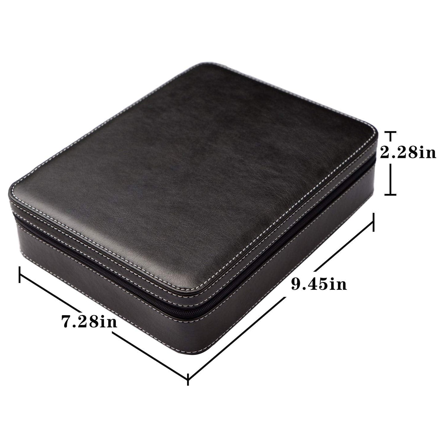 Beaufort 3 Slots PU Leather Eyeglasses Storage Box Sunglasses Box Jewelry Display Case Watch Box for Women Men