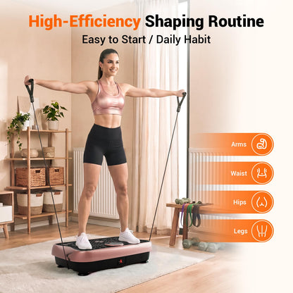 Vibration Plate Exercise Machine（Rose Gold）