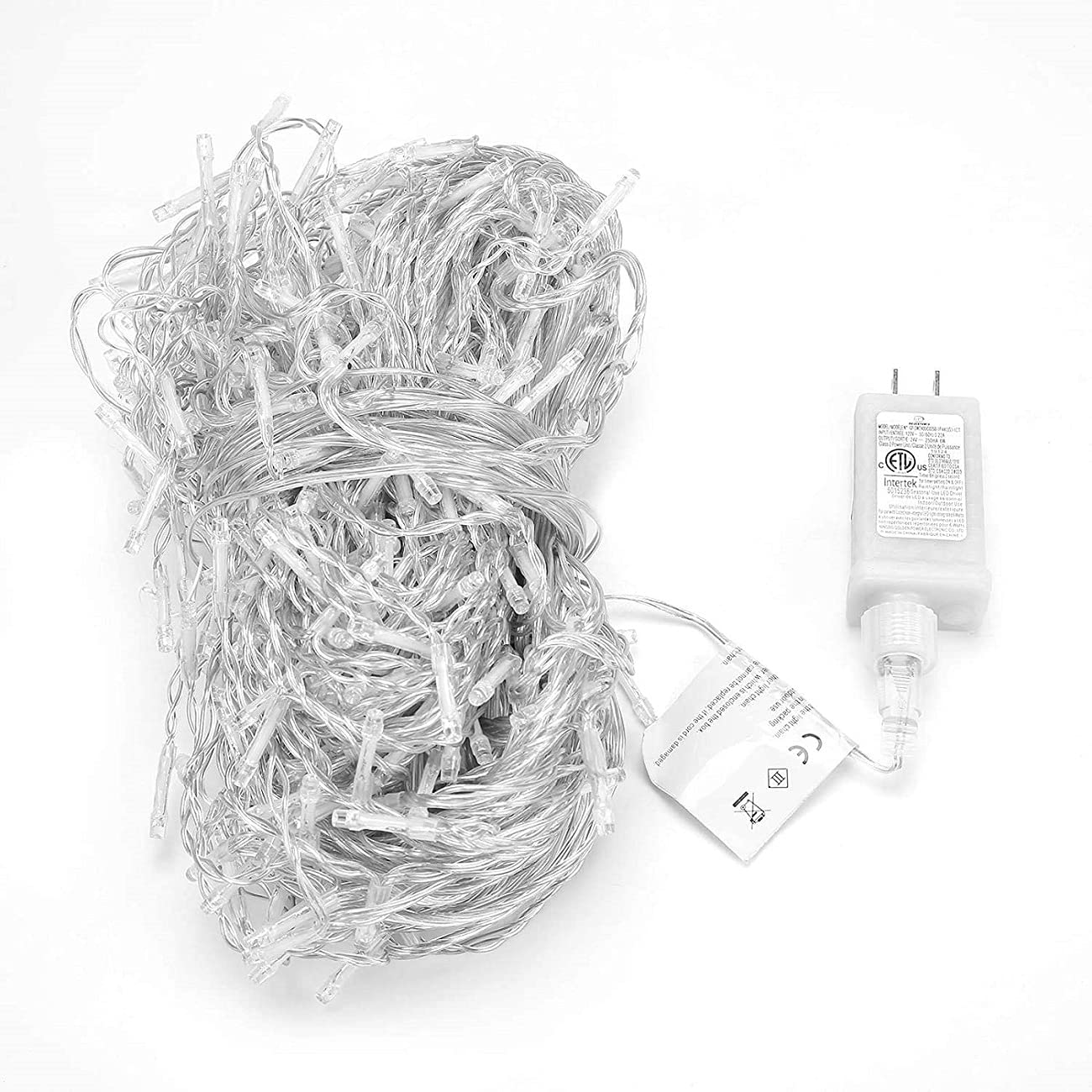 Dopheuor Icicle Fairy Lights 400LED 32.8ft 75Drops 8 Modes Waterproof String Lights for Outdoor Eaves Curtain Christmas Trees Party Decor(Warm White)