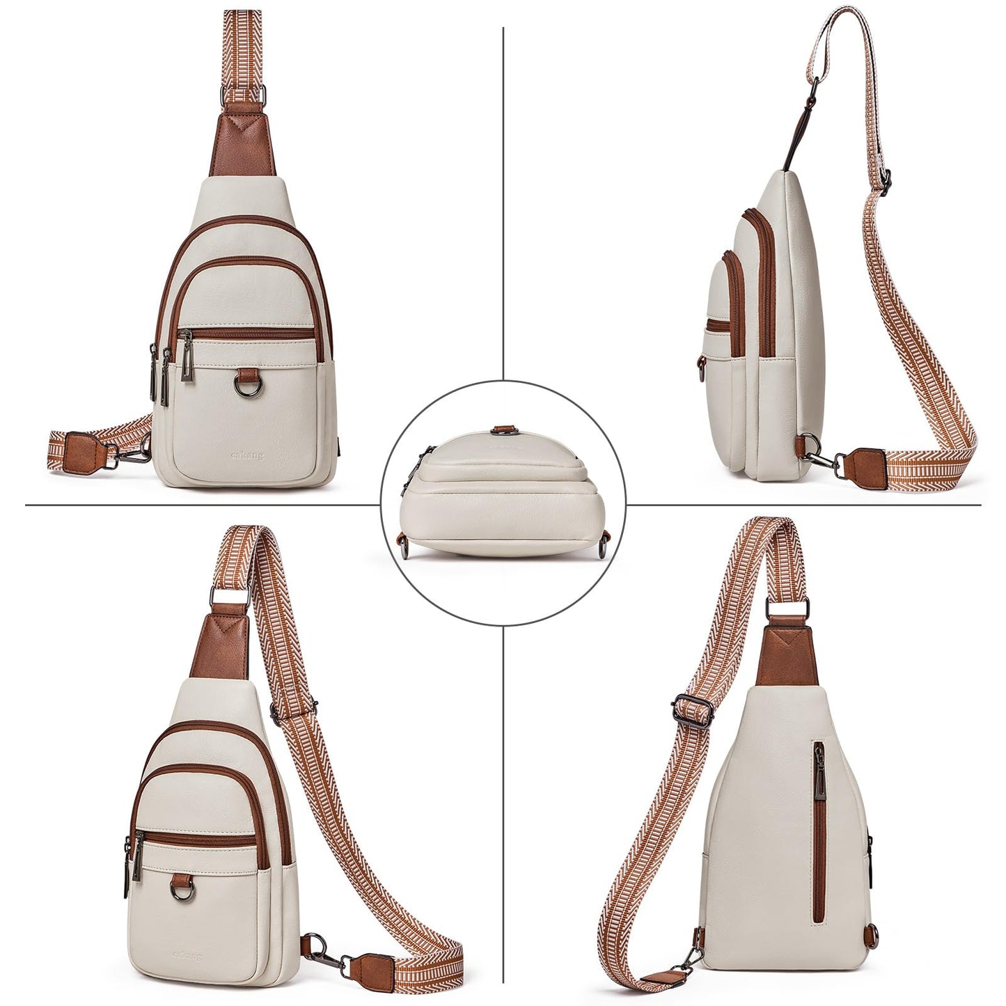 cakang sling bag crossbody bags for women trendy fanny packs belt bag leather womens Shoulder crossbody purses cross body bag woman ladies sling bags small backpack Travel
