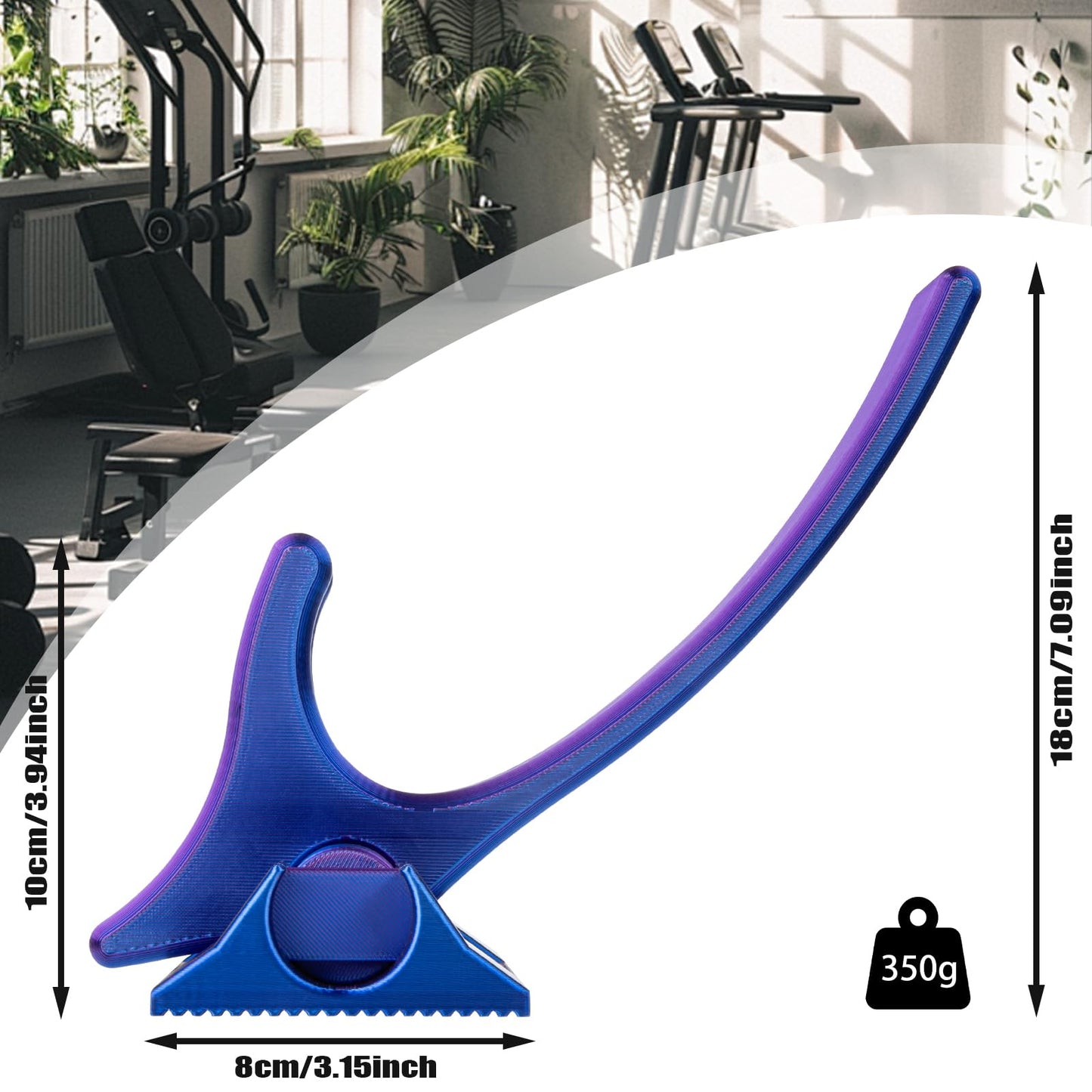 Hip Hook Psoas Release Tool – Deep Tissue Hip Flexor & Iliacus Massager for Sciatica, Back & Waist Pain Relief, Adjustable Trigger Point Self-Care Tool (Purple)