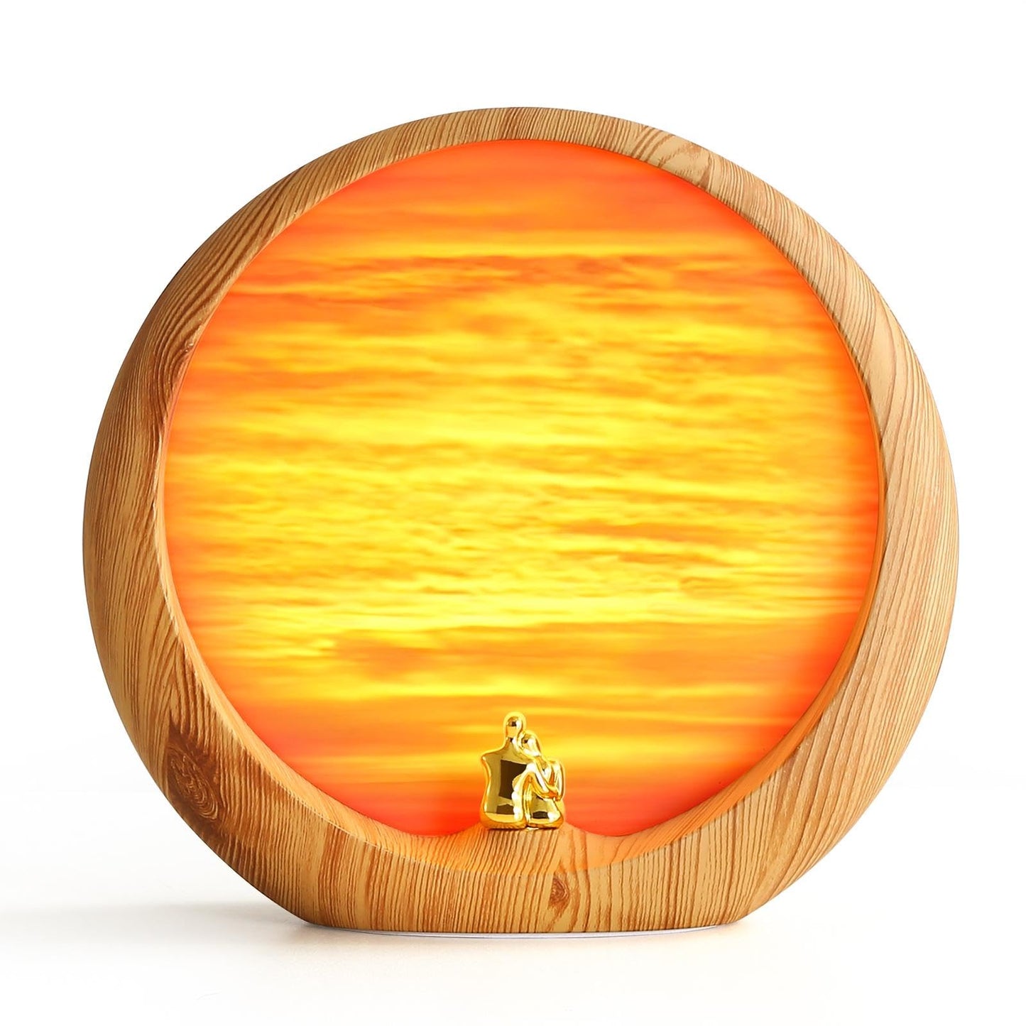 mamre Golden Sunset Lamp Home Decorations Table Lamp Gifts for Wedding Anniversary Valentine's Day Mother's Day Birthday(Golden Sunset)