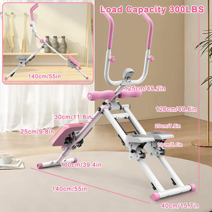 KINMAC 2-in-1 Stair Stepper and Ab Workout Machine, Multi-Function Trainer Compact Home Gym Exercise Equipment for Full Body Cardio and Core Training