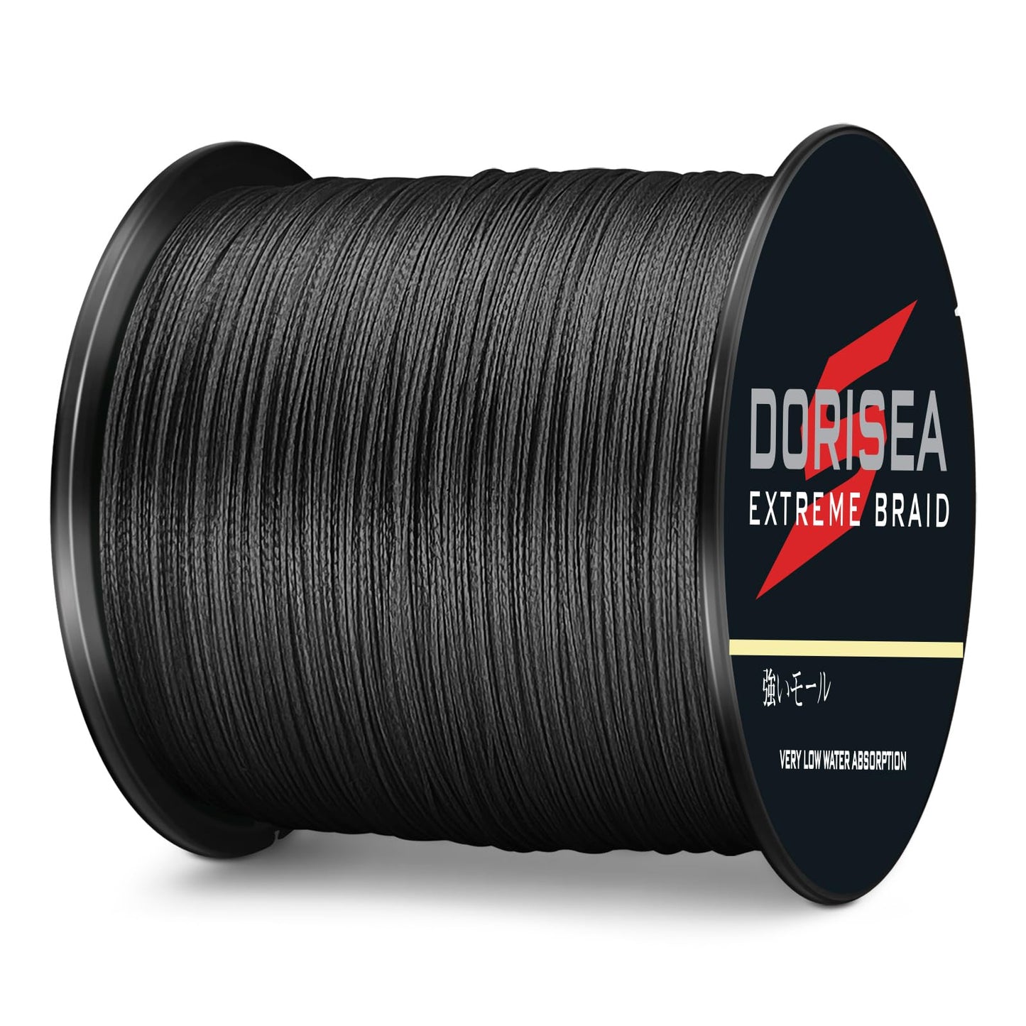 Dorisea Extreme Braid 100% Pe Black Braided Fishing Line 109Yards-2187Yards 6-550Lb Test Fishing Wire Fishing String Incredible Superline Zero Stretch (2000m/2187Yards 200lb/0.75mm(8Strands))