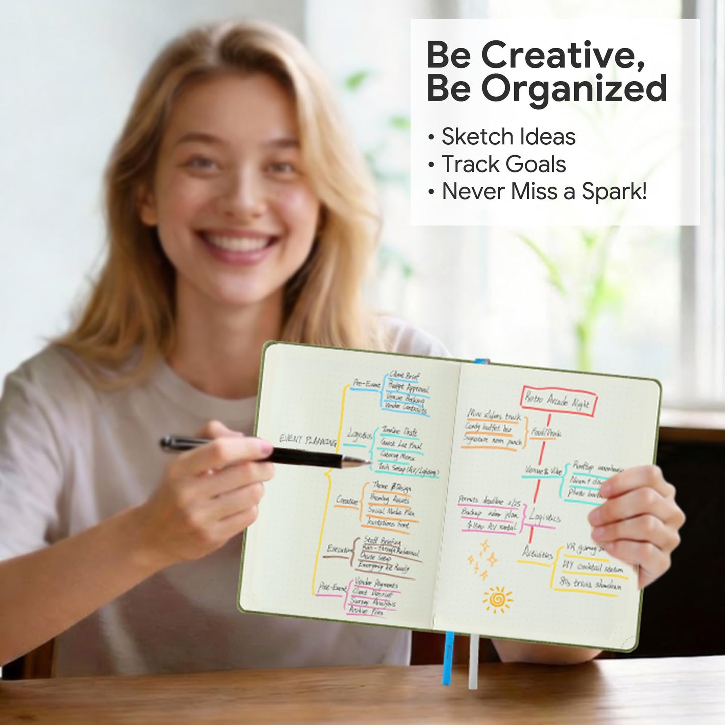 IN-LUXPRO 2026-2027 Weekly and Monthly Planner (July 2026–December 2027), 6.5"x8.5", Vertical Layout, 18 Months Agenda with Month Tabs & Pocket, Academic Calendar with Vegan Leather Cover,Caramel