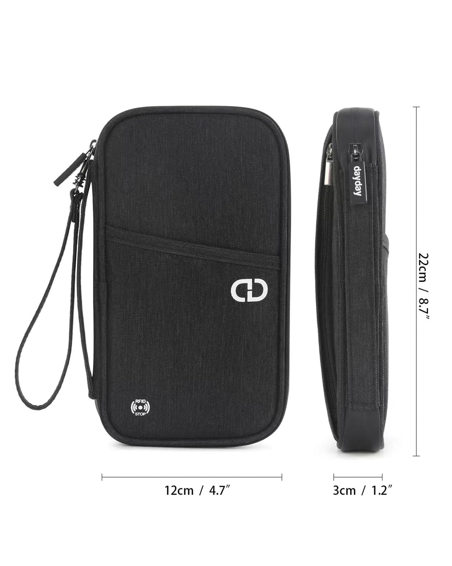 P.travel Family Passport Holder RFID Blocking Travel Document Organizer, Waterproof Passport Wallet for Women Men, Lightweight Passport Case for Boarding Pass, Cards, ID & Travel Essentials