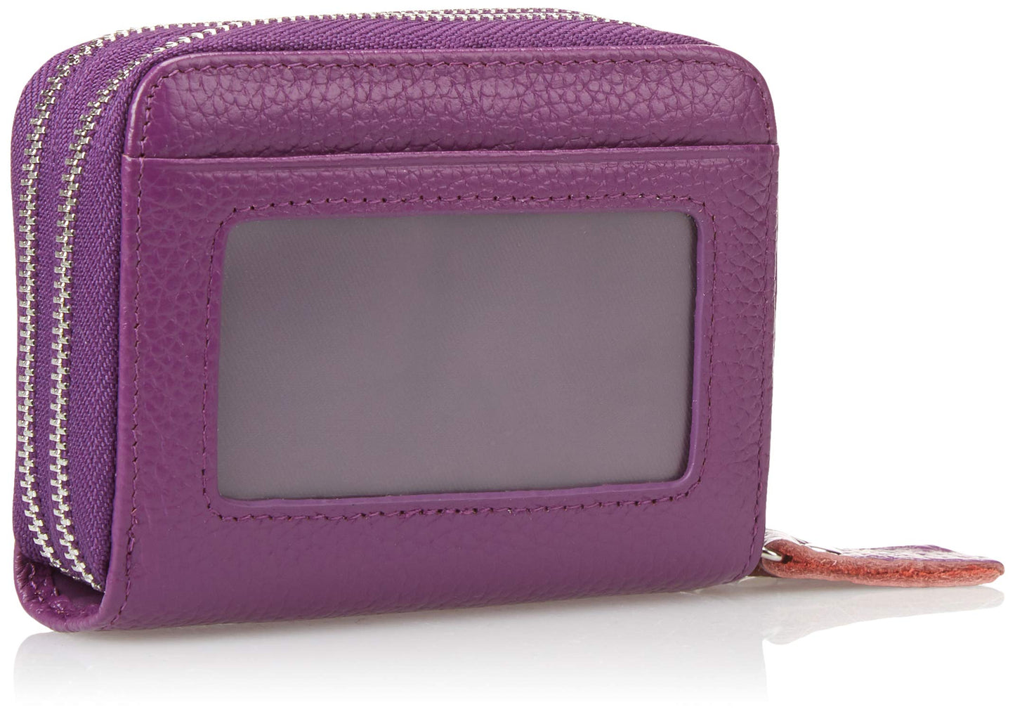 KALMORE Wallets for Women Genuine Leather Double Zipper RFID Blocking Purse with Coin Pocket