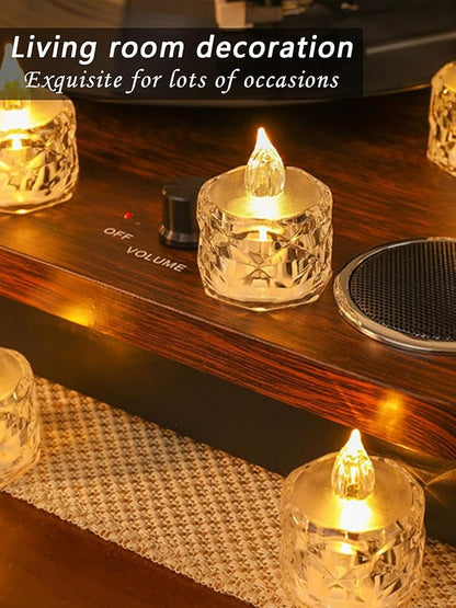 12 Pack Flameless LED Tea Lights Candles,for Halloween Christmas Home/Wedding Decor, Holiday Gifts &Decorate Lights