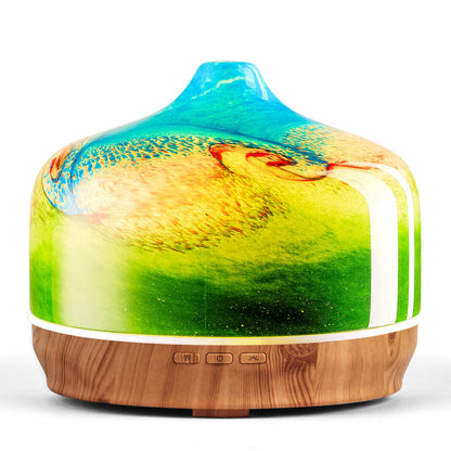 Porseme 500ml Essential Oil Diffuser, Aroma Ultrasonic Humidifier with Remote Control, BPA Free, Auto Shut-Off, Timer Setting for Large Room Sleeping Yoga