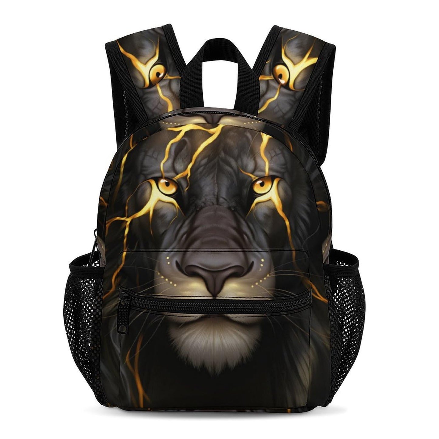 SKHJCY Black Lion Mini Backpack for Women, 13 Inch Lightweight Fashion Daypack, Durable Small Rucksack with Side Pockets, Casual Travel Bag for Teens And Adults