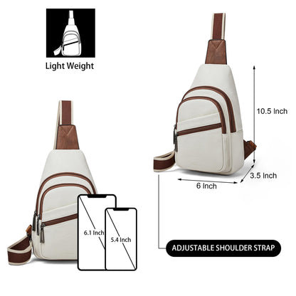 Sling Bag Crossbody Bags for Women Small Cross Body Bag Fanny Packs Chest Sling Purse for Daily Travel Leisure Sport