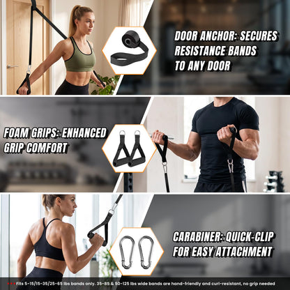Resistance Bands for Working Out，Pull Up Assistance Bands Set, Unisex Exercise Bands for Home and Gym Workouts, Full Body Workouts, Stretching and Physical Therapy