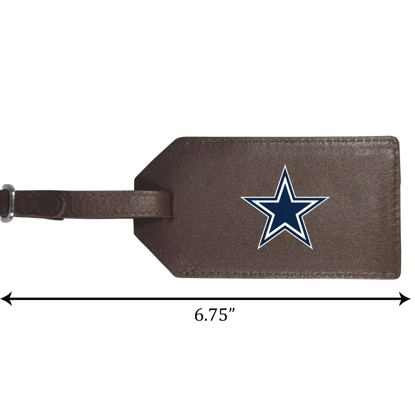 Siskiyou Dallas Cowboys Leather Luggage Strap, One Size, Team Colors