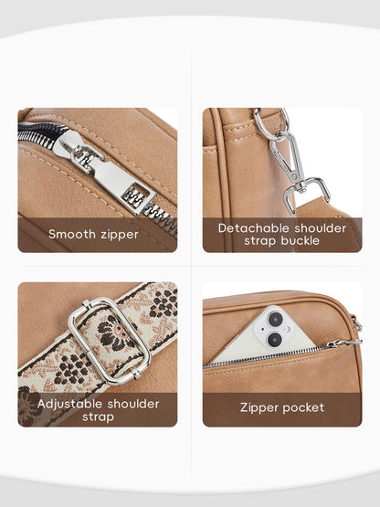 CLUCI Crossbody Bags for Women Trendy, Vegan Leather Shoulder Handbags，Purses for Women with Adjustable Wide Strap
