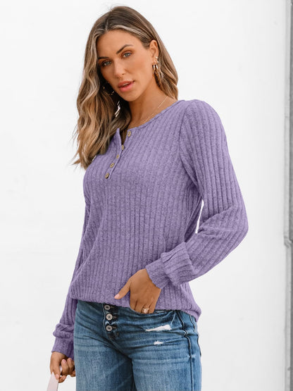 AUTOMET Long Sleeve Henley Shirts Women's Business Casual Lightweight Tunic Sweater Tops