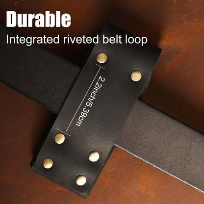 Topstache Leather Multitool Sheath for Belt - Multitool Holster for Belt - Leather Multitool Pouch - Leather Multitool Case for Belt - EDC Belt Organizer - Belt Loop Leather Multitool Holder, Black