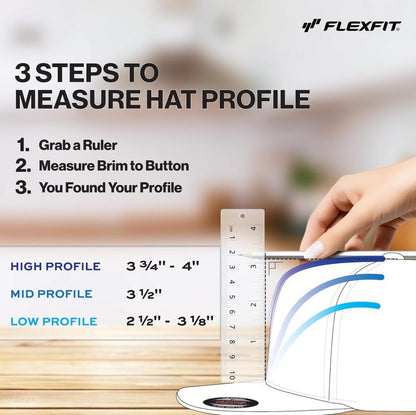 Flexfit Men's Wooly Combed Twill Fitted Baseball Cap, Dark Navy, Large-X-Large