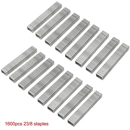 SF ITEM Long Reach Stapler Office Staplers Desktop Stapler, 50 Sheets Capacity Long Arm Staplers with 1600pcs 23/8 Staples (Black, 50 Sheets Capacity)